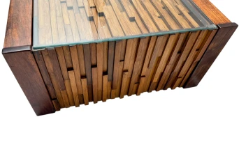 Mid-Century Modern Brutalist Folding Coffee Table by Percifal Lafer, 1960s